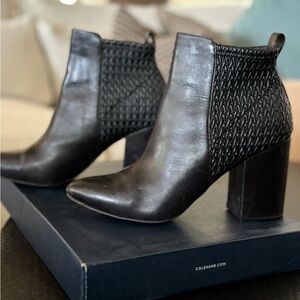 Cole Haan • Aylin Black Leather Ankle Booties • Size 8